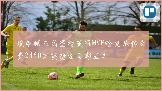 埃弗顿正式签约英冠MVP哈克尼转会费2450万英镑合同期五年